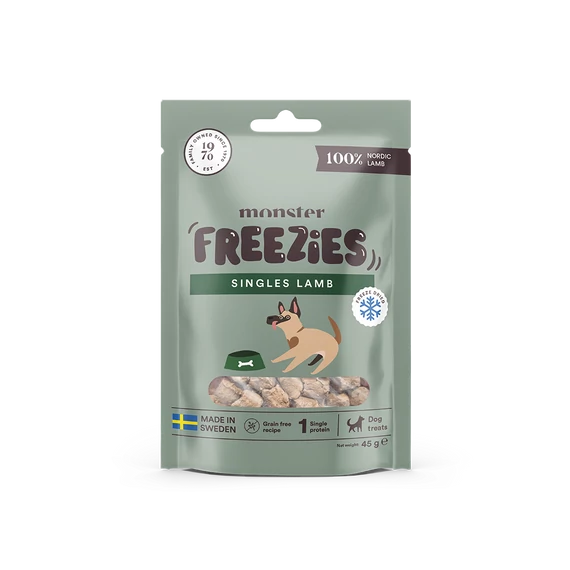 Monster Freeze Dried Treats Singles Lamb - Fagyasztva szárított bárány jutalomfalat 45g