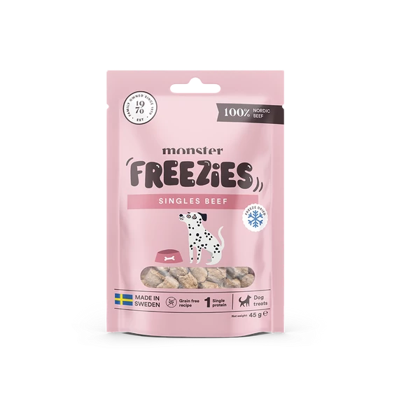 Monster Freeze Dried Treats Singles Beef - Fagyasztva szárított marha jutalomfalat 45g