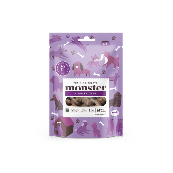 Monster Training Treats Singles Deer - Szarvas jutalomfalat 100g