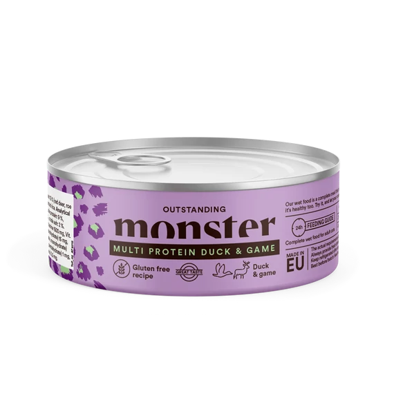 Monster Cat Adult Multi Protein Duck and Game - kacsa és szarvas konzerv 100g