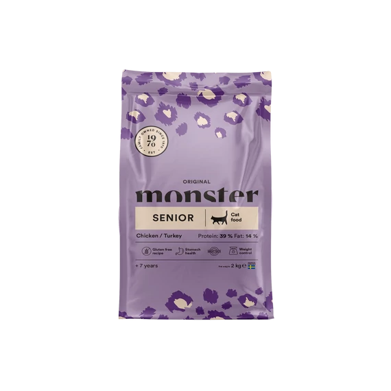 Monster Cat Original Senior - Száraztáp idős macskáknak 6kg