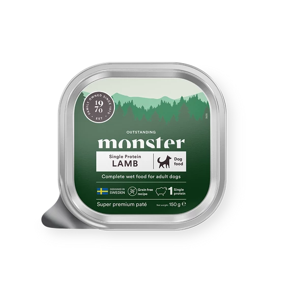 Monster Single Protein Lamb Paté – Gabonamentes nedves eledel báránnyal 150g