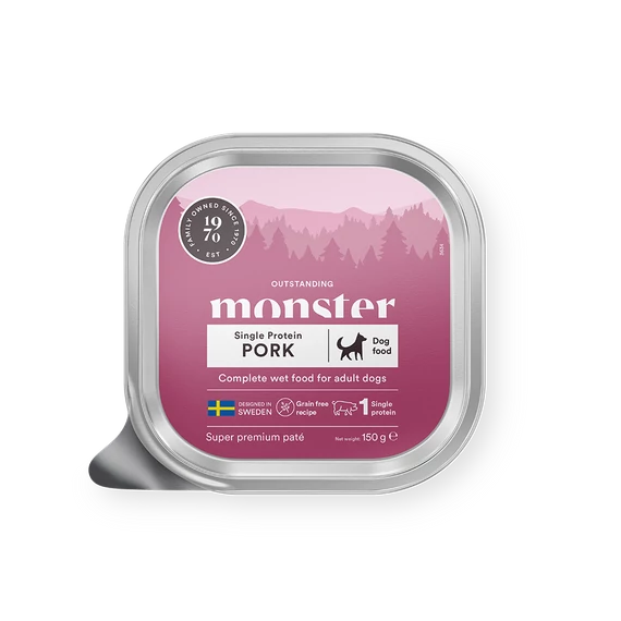 Monster Single Protein Pork Paté – Gabonamentes nedves eledel sertéssel 150g