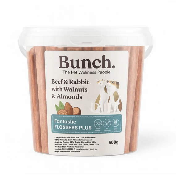 Bunch Vital Chewing Stick - Marha nyúlhússal, dióval és mandulával 500g