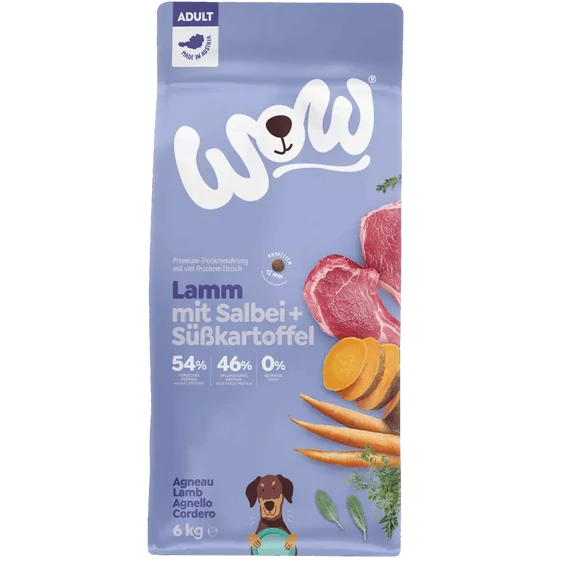 WOW Lamb | Bárányos száraztáp felnőtt kutyáknak 12kg