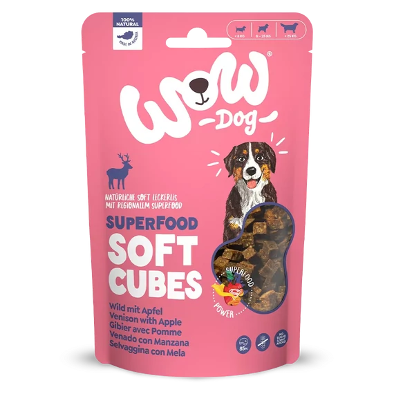 WOW Soft Cubes | Puha Szarvas jutalomfalat kockák 150g